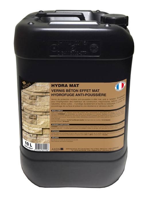 HYDRA MAT (VERNIS INCOLORE MAT HYDROFUGE EFFET MOUILLÉ EN PHASE AQUEUSE)