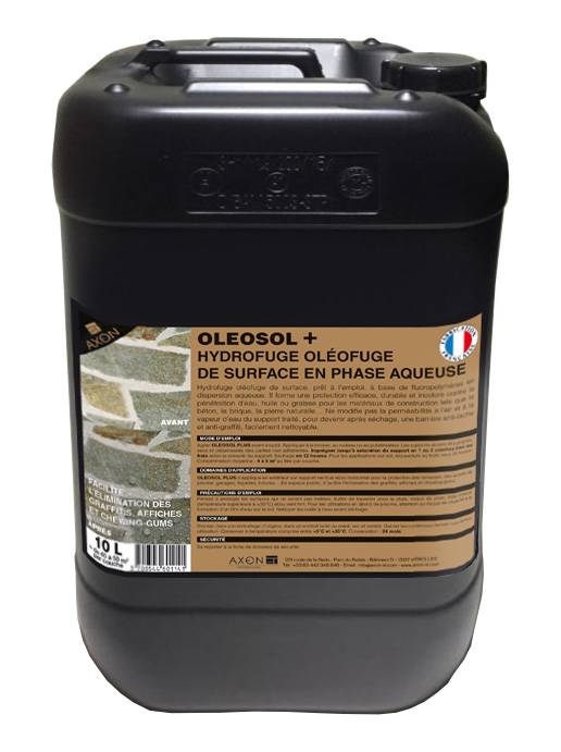 OLEOSOL + (HYDROFUGE OLÉOFUGE DE SURFACE EN PHASE AQUEUSE)