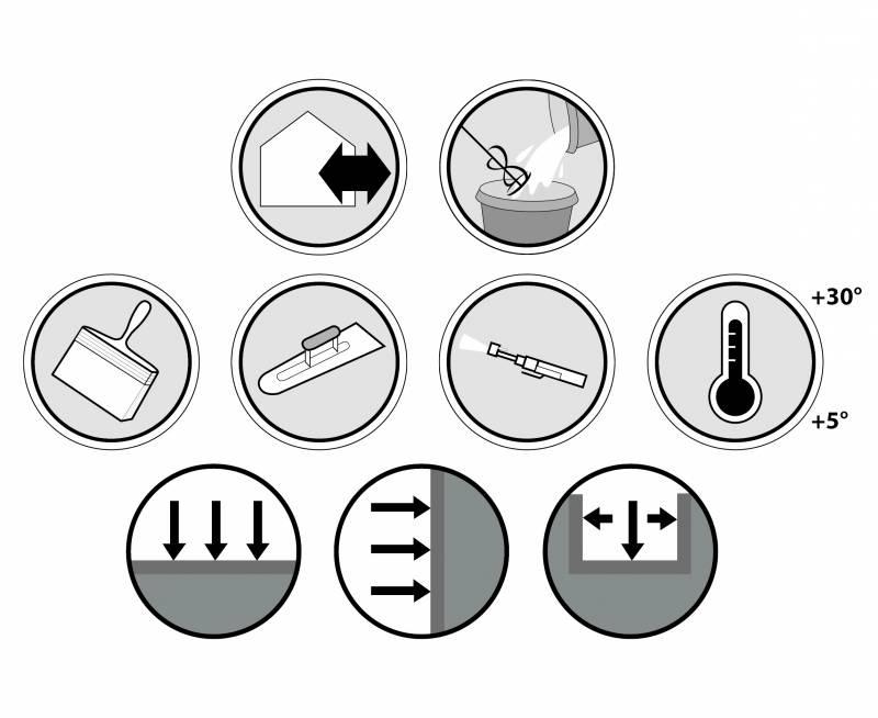 PLASPACTUNA: badigeonnage ou mortier prêt à l'emploi par la simple addition d'eau.